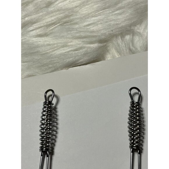 Lot of 12 Corn Cob Holders Skewers Stainless Steel Spiral Handle Forks Vintage - Picture 10 of 11